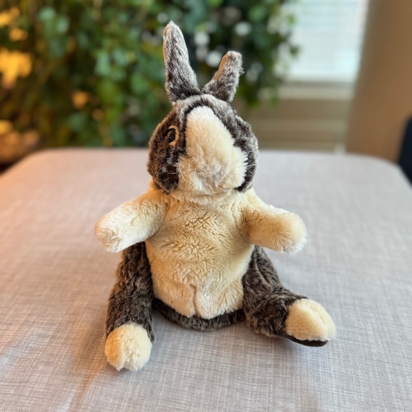 Folkmanis Rabbit Hand Puppet • Soft Plush Bunny • 10” - Picture 1 of 14